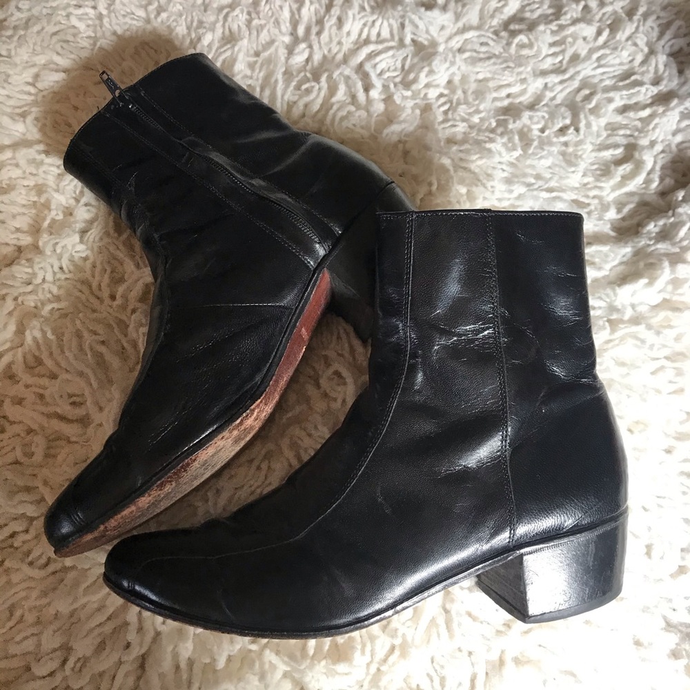 FLORESHEIM LEATHER BOOTS MENS 9
